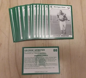 1990 Michigan State Collegiate Collection #88 GEORGE WEBSTER Lot of (10) - Picture 1 of 1