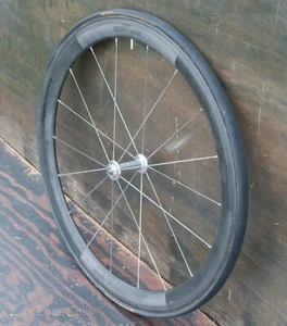Vintage Zipp Speed Weaponry RoadBike WHEEL Carbon Fiber Bicycle Tubular Tire Hub - Picture 1 of 11