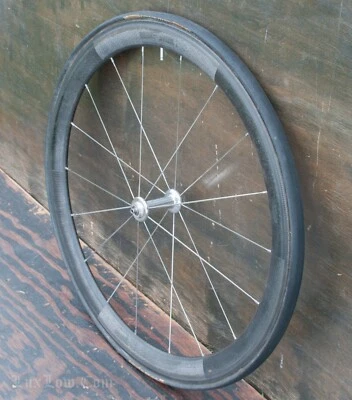 Vintage Zipp Speed Weaponry RoadBike WHEEL Carbon Fiber Bicycle Tubular Tire Hub - Image 1 of 4