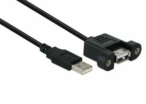USB cable 2.0 Panel Type A Male / Female - 0,5 Metri - Picture 1 of 1