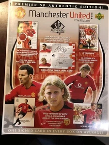 2004-05 SP AUTHENTIC MANCHESTER UNITED SELL SHEET PROMO AD RONALDO ROOKIE YEAR - Picture 1 of 2