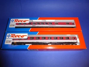 ROCO H0 2x IC DB carrozza passeggeri #44790 1° cl. #44757 Ristorante Ep.V (5) - Foto 1 di 6