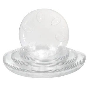 6/8/10 Inch Plant Saucers,Clear Plastic Drip Trays Plant Plate Dish for Plants - Picture 1 of 7