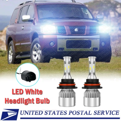 Kit de bombillas de haz alto/bajo para faros LED 6000K 2X 9007 para Nissan Pathfinder 2005-2012 Foto 1 de 4