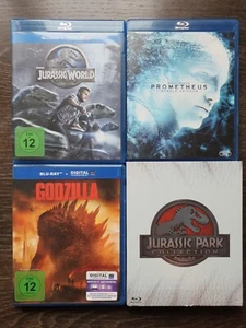 4x Bluray Filme, Prometheus, Godzilla, Jurrasic Park Collection, Jurrasic World. - Bild 1 von 2