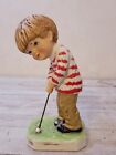 1975 Gorham Moppets ~ Boy Playing Golf Or Putt Putt ~ Made In Japan