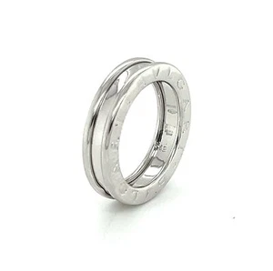 Bvlgari B.zero1 On 18k White Gold Band Ring -Size 5 - Picture 1 of 4
