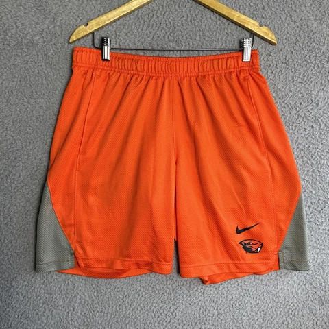 Oregon State Beavers Shorts Men's Large Basketball Orange Stretch Cover