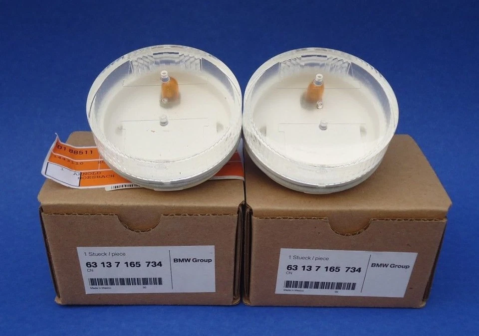 03-08 BMW 63 13 7 165 734 Z4 E85 E86 CLEAR SIDE MARKER LAMP SET OEM ONLY 3.0-2.5 - Image 1 of 1