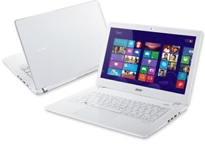 White 13.3" Acer Aspire V13 UltraBook SSD FREE POST