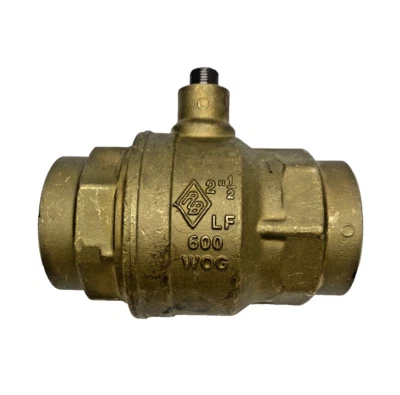 RB 2-1/2" Full Port Brass Ball Valve, CW510L, DN65, PN16, 600 WOG, NO HANDLE - Image 1 of 4