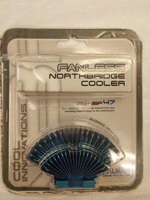 Zalman ZM-NBF47 Blue Flower Passive Chipset North Bridge Cooler - Image 1 of 2