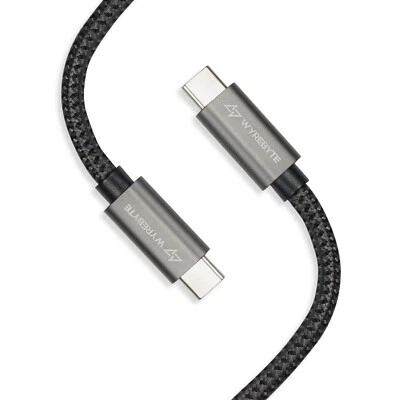 WyreByte | USB-C a USB-C 3.2 | 100W PD | Datos de 20 Gbps | Video 4K | Cable USB-C Foto 1 de 4