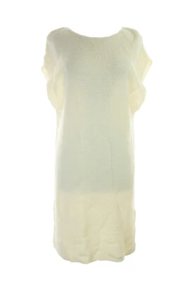 Studio M  Ivory Sleeveless Side-Slit Long Sweater XS - Image 1 of 3