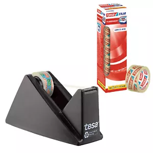 tesa Tischabroller + 9 Rollen Tesafilm | Klebefilm Abroller | Tesafilmabroller - Bild 1 von 3