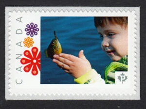 JUNGE mit SONNENFISCHEN = Bild Briefmarke Kanada 2015 [p15-10-sn4] postfrisch - Bild 1 von 2