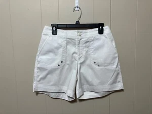 NWT! "Kim Rogers" Women's 100% Cotton White Casual Short Shorts Size 8 - Picture 1 of 8