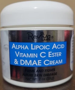 Reviva Labs Alpha Lipoic Acid, Vitamin C Estr & DMAE Cream, Exp. 9/28, Free Ship - Picture 1 of 3