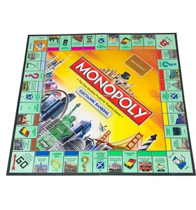 Monopoly Electronic Banking Edition 2008 US CITIES Replacement Game Board Only - Picture 1 of 3