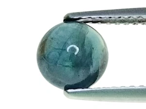 Cabochon tondo zaffiro naturale verde blu 1,77 ct pietre preziose sfuse "vedi video" - Foto 1 di 2