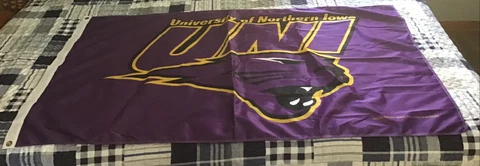 Northern Iowa Panthers UNI Logo Flag Large  58x37” Cover