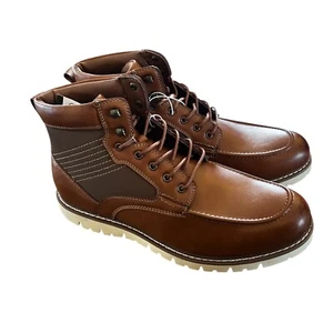 Steve Madden Herren Größe 9 Stiefel Chukka P-Bleekr Freizeit Arbeit Cognac Hellbraun Ortholite - Bild 1 von 15