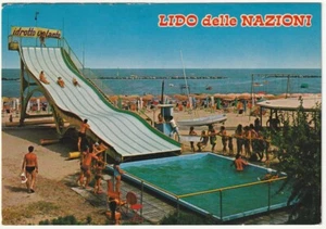 LIDO DELLE NAZIONI - FERRARA - SPIAGGIA E SCIVOLO - VIAGG. -141- - Picture 1 of 1