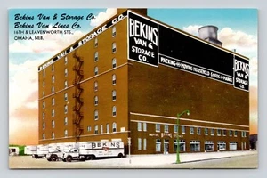 Postkarte Bekins Van & Aufbewahrung Co Bekins Van Line Co Omaha Nebraska Werbung - Bild 1 von 2