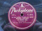 PIPE BAND OF H.M. 2ND BATTN. SCOTS GUARDS 78 RPM 1937 UK PARLOPHONE F.3111 EX+