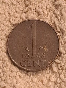 1948 Netherlands 1 cent Queen Wilhelmina 2g 17mm bronze *Random Pick* - Picture 1 of 10