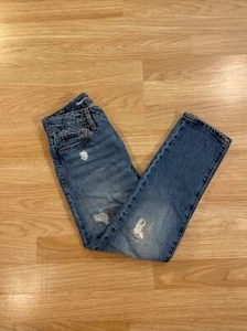 Girls Skinny Jeans Size 8 GAP Kids 1969 Distressed Casual Denim Girlfriend Pant - Picture 1 of 17