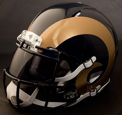 ST. LOUIS RAMS NFL Authentic GAMEDAY Football Helmet w/ OAKLEY Eye Shield Cover