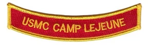 USMC Camp LeJeune Ribbon MOS Rocker Embroidered Patch - Picture 1 of 1