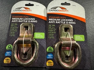 2x CargoSmart Locking Anti-Rattle D-Ring, 5000-Lb. Capacity, 3/8in., Model# 6554 - Picture 1 of 3