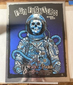 Zoltron Foo Fighters Boston Fenway Park Cosmo Foil S/N #/35 Poster Omega - Bild 1 von 2