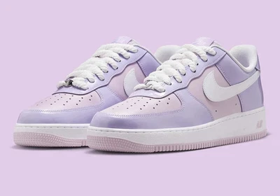 Nike Air Force 1 Low '07 LV8 Hortensias Patente HV9405-500 Hombres Nuevo Foto 1 de 4