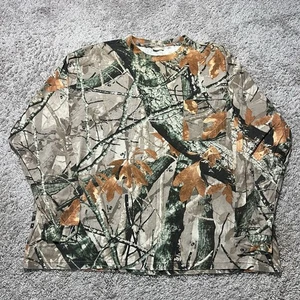 Outfitters Ridge Realtree Camo Long Sleeve T Shirt Mens 3XL Cotton Brown Woods - Picture 1 of 6