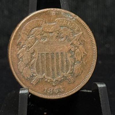 1864 -Two Cent Coin -3 - Image 1 of 2