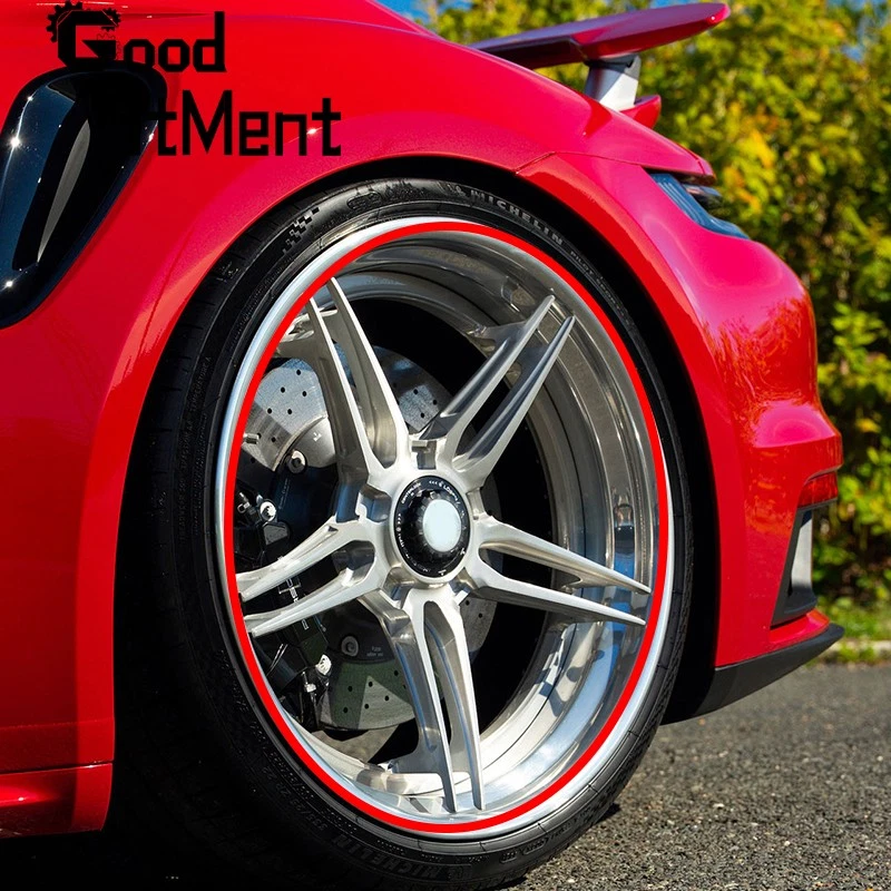 4x 18" 19" 20" Aluminum Rim Wheel Edge Protect Tire Guard For Porsche 911 Cayman Foto 1 de 4