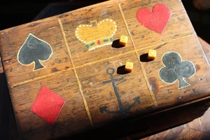Early 20th Century English Sailors Gambling Game ‘Crown & Anchor' Maritime Naval - Picture 1 of 14