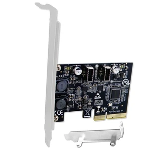 PCIE X4 to 2X 10Gbps Max Speed USB 3.1 GEN2 Type E Key A Ports Card, USB 3.1 ... - Picture 1 of 9