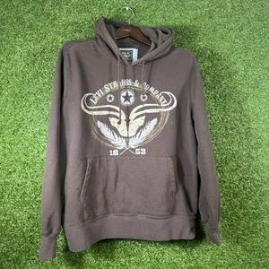 Levis Hoodie Mens Medium Graphic Pullover Sweatshirt 1853 Western Vintage Style - Picture 1 of 8