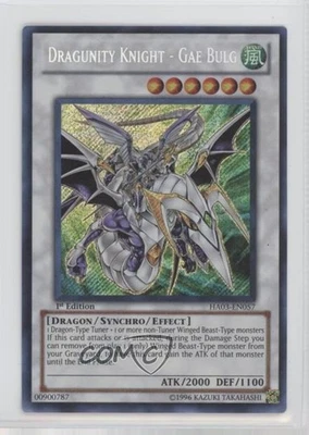 Dragunity Knight - Gae Bulg 1st Ed. YuGiOh Hidden Arsenal 3 #HA03-EN057 2010 - Image 1 of 2