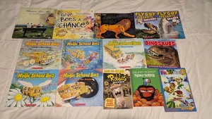 Children's Book Lot Magic School Bus, Dinosaurs, Rabbids, Fruit Ninja and More! - Picture 1 of 1