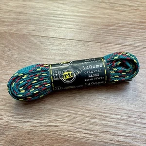 Dr. Martens 140cm Flat Boot Laces – Green/Red/Yellow/Blac Plaid – Original & New - Picture 1 of 3