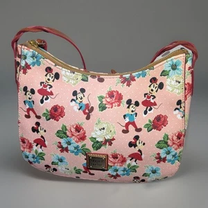 Dooney & Bourke Minnie & Mickey Floral Dapper Days Dinsey Parks - Picture 1 of 12