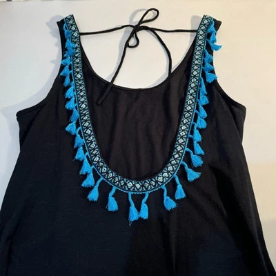 Xhilaration Traje de Baño Encubrimiento Juniors Talla Grande Borlas Boho Playa Piscina Natación Foto 1 de 4