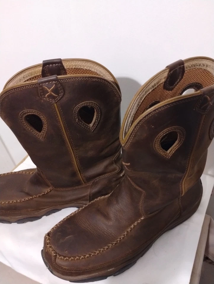 Twisted x Men's Brown Leather Work Boots Steel Toe  Size10m - Image 1 of 4