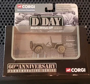 Corgi  D Day 60th Anniversary Series Omaha Beach Jeep Medic Willys GP - Picture 1 of 7
