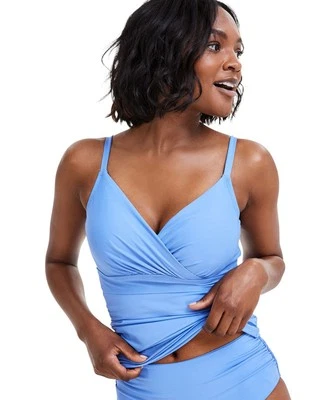 Anne Cole Women's Ruched Underwire Tankini Top - Image 1 of 2